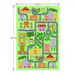 Detský koberec EBEL vzor mesto Tempo Kondela 100x150 cm #1 small