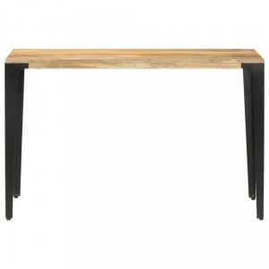 Jedálenský stôl masívne drevo / oceľ Dekorhome 120x60x76 cm #1 small