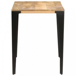Jedálenský stôl masívne drevo / oceľ Dekorhome 120x60x76 cm #2 small