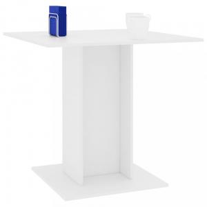 Jedálenský stôl 80x80 cm Dekorhome Biela lesk #2 small