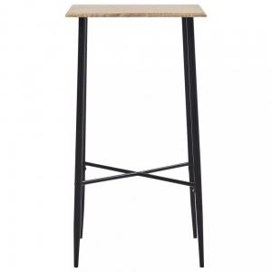Barový stôl drevo / oceľ Dekorhome Čierna #3 small