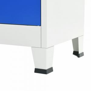 Kancelárska skriňa sivá / modrá Dekorhome 90x40x180cm #2 small