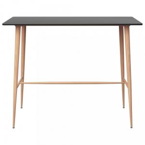 Barový stôl MDF / kov Dekorhome Čierna #3 small