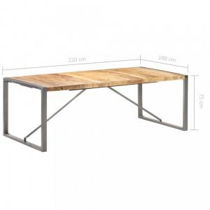 Jedálenský stôl hnedá / sivá Dekorhome 220x100x75 cm