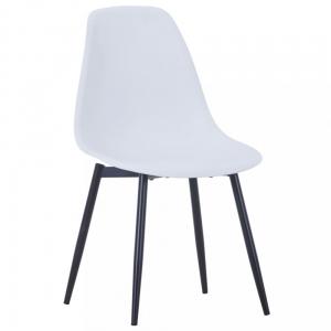Jedálenská stolička 6 ks plast / kov Dekorhome Červená #2 small