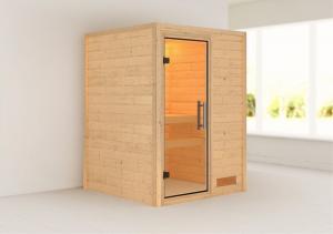 Interiérová fínska sauna 146 x 146 cm Dekorhome #1 small