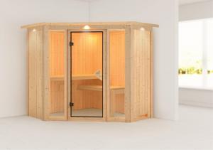 Interiérová fínska sauna 210 x 210 cm Dekorhome #1 small
