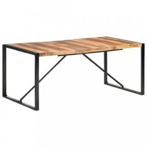 Jedálenský stôl masívne drevo / kov Dekorhome 160x80x75 cm #3 small