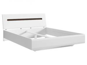 BRW Manželská posteľ: AZTECA TRIO - LOZ/160 Farba: Biela/biely lesk #1 small