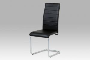 Jedálenská stolička DCL-102 ekokoža / kov Autronic Čierna