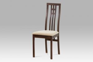 Jedálenská stolička BC-2482 drevo / látka Autronic Biela #1 small
