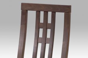 Jedálenská stolička BC-2482 drevo / látka Autronic Biela #3 small