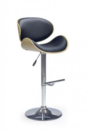 Barová stolička H-44 preglejka / ekokoža / kov Halmar Dub #1 small