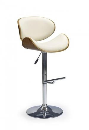 Barová stolička H-44 preglejka / ekokoža / kov Halmar Orech
