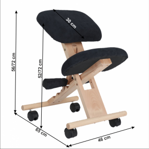 Ergonomická kľakačka GROCO Tempo Kondela Krémová #2 small