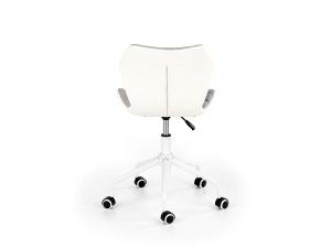 HALMAR Matrix 3 detská stolička na kolieskach biela / sivá #3 small