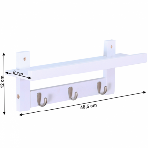 Polica / vešiak JODA TYP 2 biela Tempo Kondela #1 small