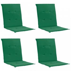 Podušky na záhradné stoličky 4 ks Dekorhome Zelená