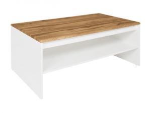 BRW Konferenčný stolík: HOLTEN - LAW/110 Farba: biela/dub wotan #1 small