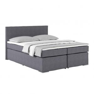 Posteľ Boxspring Nero Pl: 160/200cm, Tmavosivá