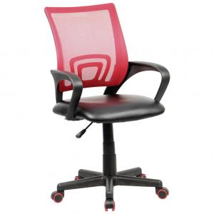 Otočná stolička Offal Červeno-Čierna