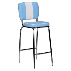 Barová stolička American Diner Modrobiela