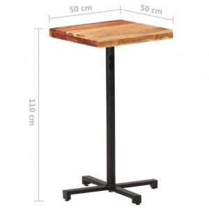Barový stôl hnedá / čierna Dekorhome 50x50x110 cm