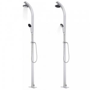 Záhradná sprcha 215 cm strieborná Dekorhome #1 small