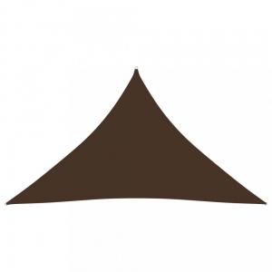 Tieniaca plachta trojuholníková 5 x 5 x 6 m oxfordská látka Dekorhome Hnedá