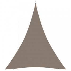 Tieniaca plachta trojuholníková 5 x 7 x 7 m oxfordská látka Dekorhome Tmavo zelená #1 small