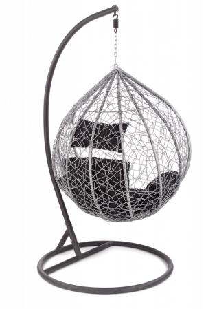 Závesné kreslo EGGY sivá / čierna Halmar #2 small