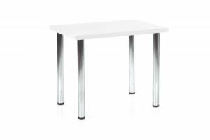 Jedálenský stôl MODEX 90 dyha / chróm Halmar Biela