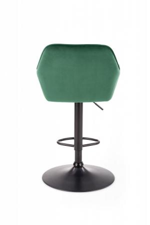 Barová stolička H103 zamat / kov Halmar Tmavo zelená #2 small