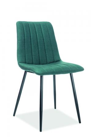 Signal Stolička ALAN SIGNAL - stoličky: kov čierny/ látka zelená tap.122