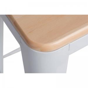ArtD Barová stolička Paris 75cm Drevená-Sosna prírodná biela #3 small