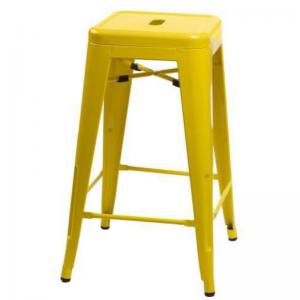 ArtD Barová stolička Paris 66cm inšpirovaná Tolix žltá