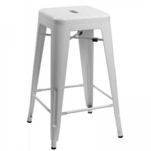 ArtD Barová stolička Paris 66cm inšpirovaná Tolix biela