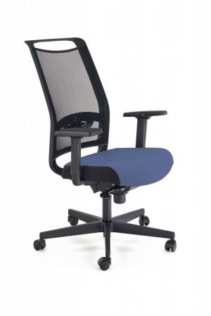 Kancelárska stolička GULIETTA látka / sieťovina / plast Halmar Modrá