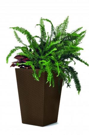 ArtRoja Rattan planter S - hnedý