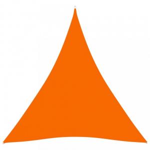 Tieniaca plachta trojuholníková 4x4x4 m oxfordská látka Dekorhome Oranžová