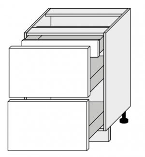 ArtExt Kuchynská skrinka spodná, D2A/60/1A Forli Farba korpusu: Biela
