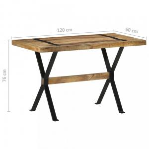 Jedálenský stôl drevo / oceľ Dekorhome 120x60x76 cm #1 small