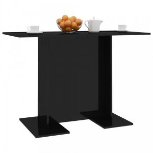 Jedálenský stôl 110x60 cm Dekorhome Čierna lesk