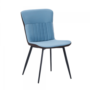 Jedálenská stolička KLARISA ekokoža / kov Tempo Kondela Modrá