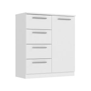 Komoda 1 dvere + 4 zásuvky SURREY biela