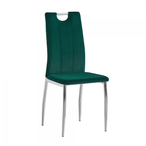 Jedálenská stolička OLIVA NEW zamat / chróm Tempo Kondela Ružová #2 small