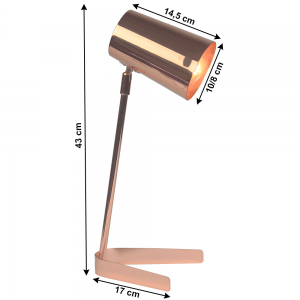 Stolná lampa FABEL kov Tempo Kondela Strieborná #2 small