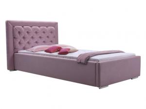 ArtIdz Čalúnená jednolôžková posteľ Danielle 90 x 200 cm Farba: Ružová