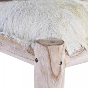 Barová stolička pravá koža / drevo Dekorhome #2 small