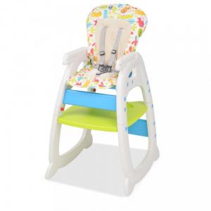 Detská jedálenská stolička 3v1 so stolíkom Dekorhome Modrá / zelená #1 small